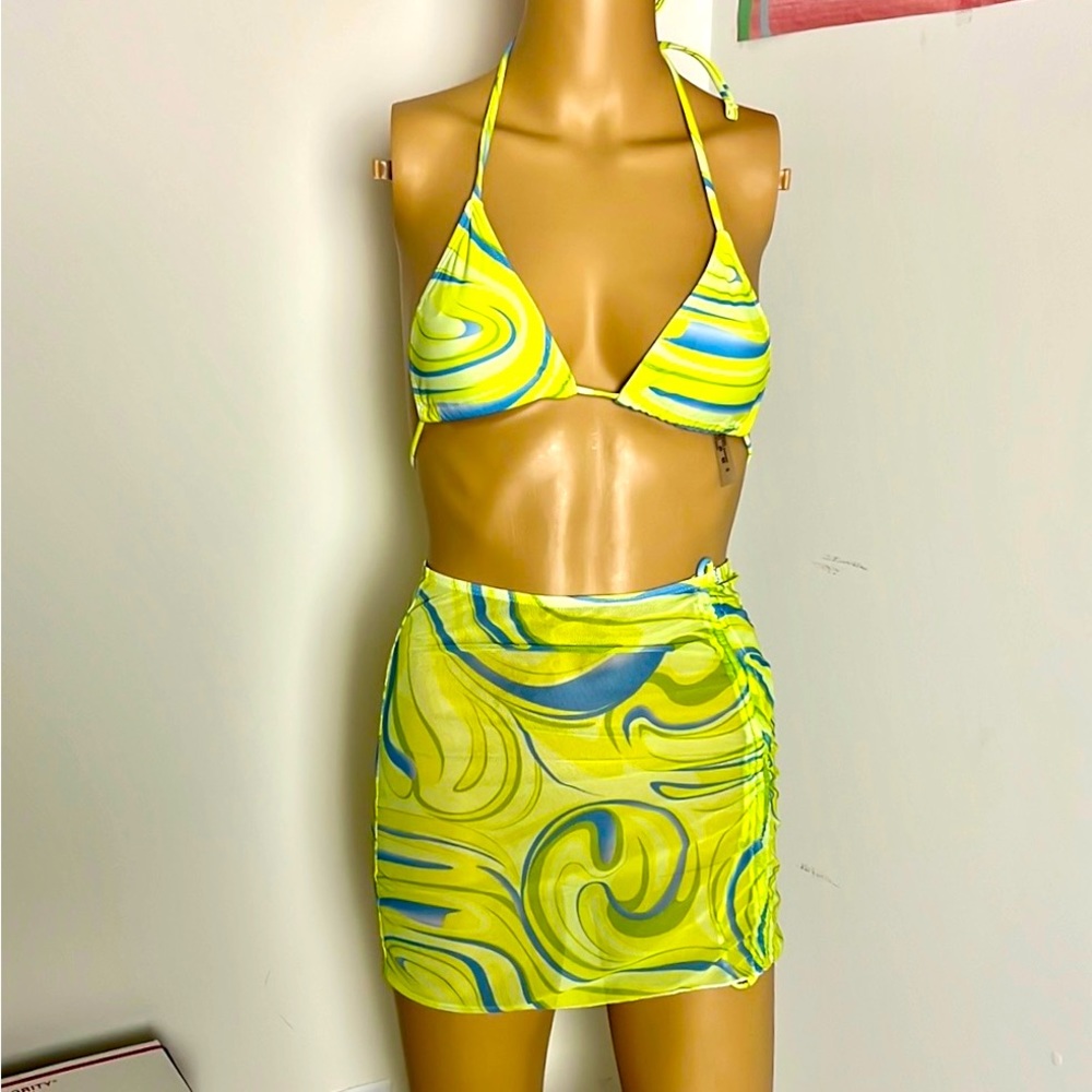 Bikini top and cover-up